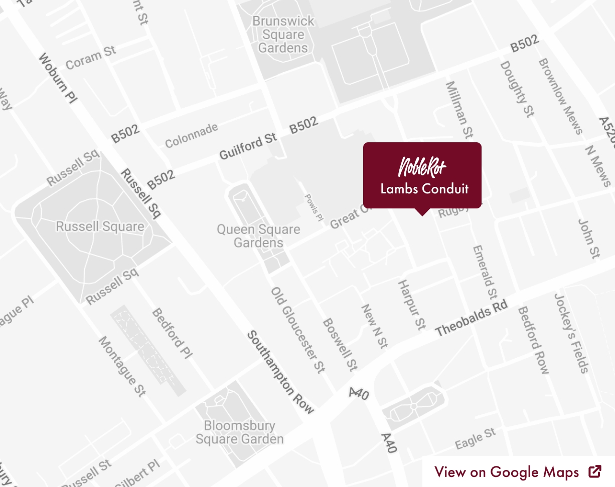 Map of Noble Rot Lambs Conduit